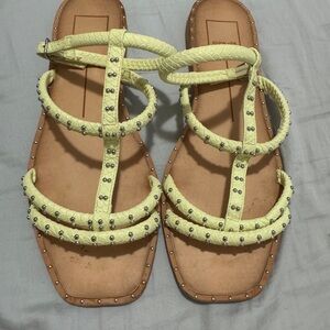 Dolce Vita Neon Studded Gladiator Sandals